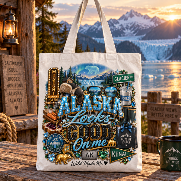 Alaska Looks Good On Me Tote Bag