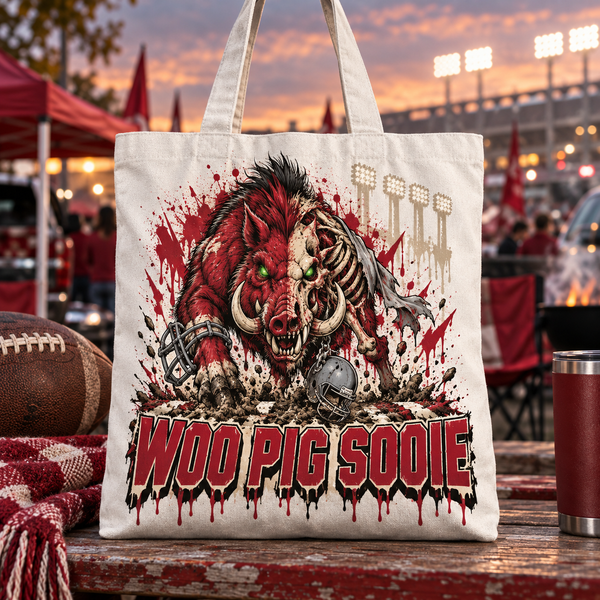 Arkansas Undead Mascot Tote Bag