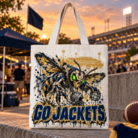 Georgia Tech Undead Mascot Tote Bag