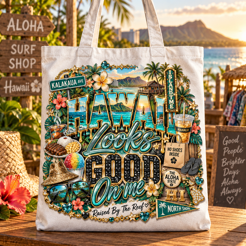 Hawaii Looks Good On Me Tote Bag