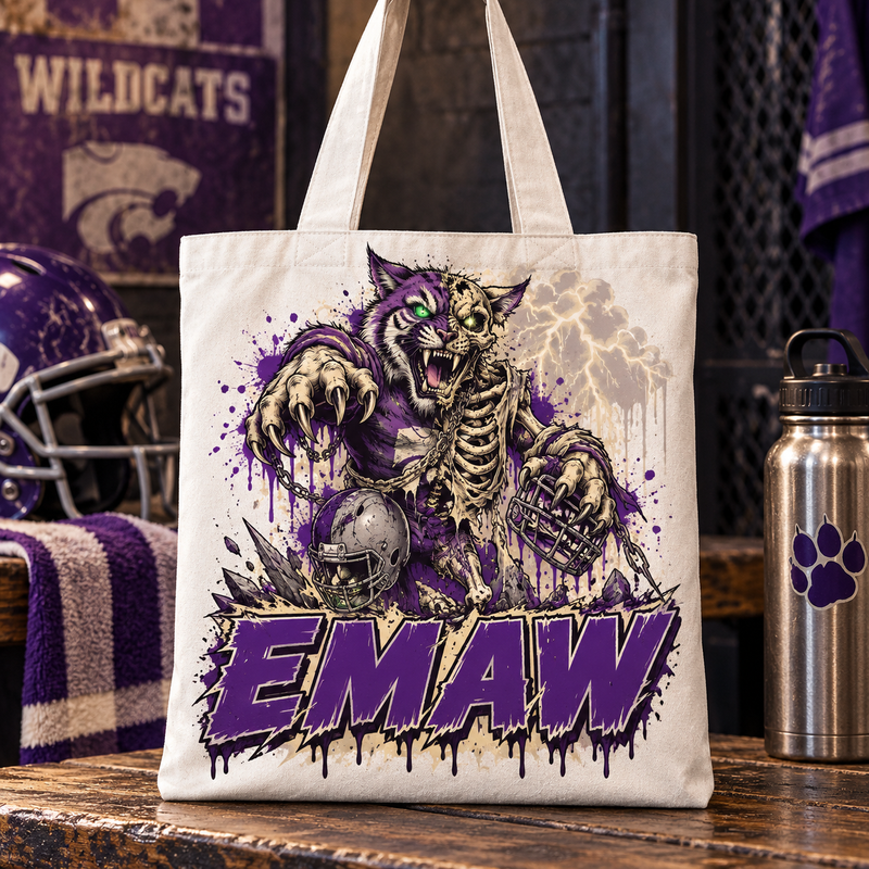 Kansas State Undead Mascot Tote Bag