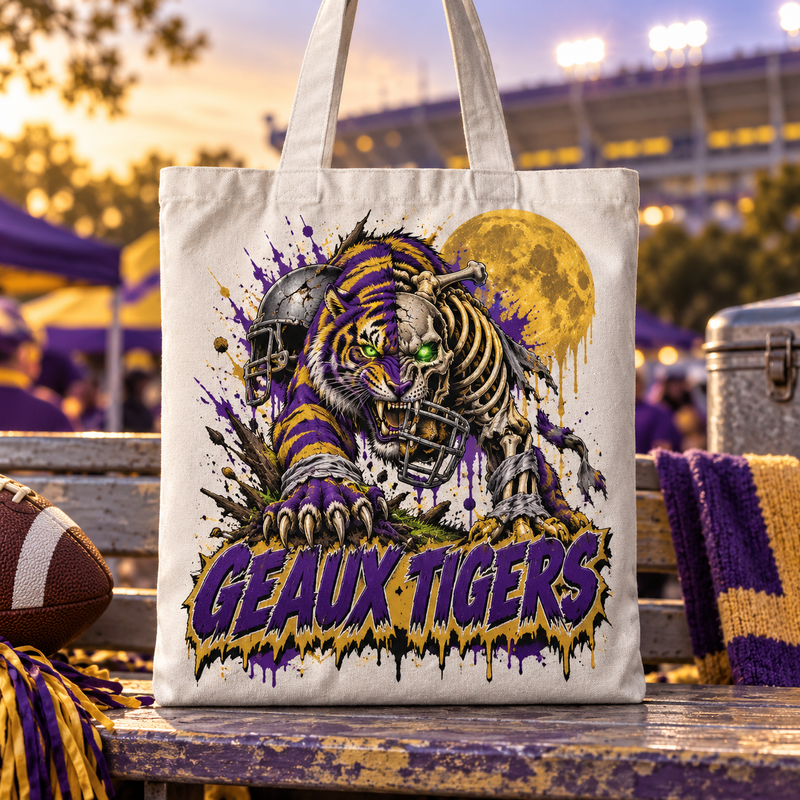 LSU Undead Mascot Tote Bag