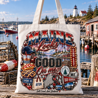 Maine Looks Good On Me Tote Bag