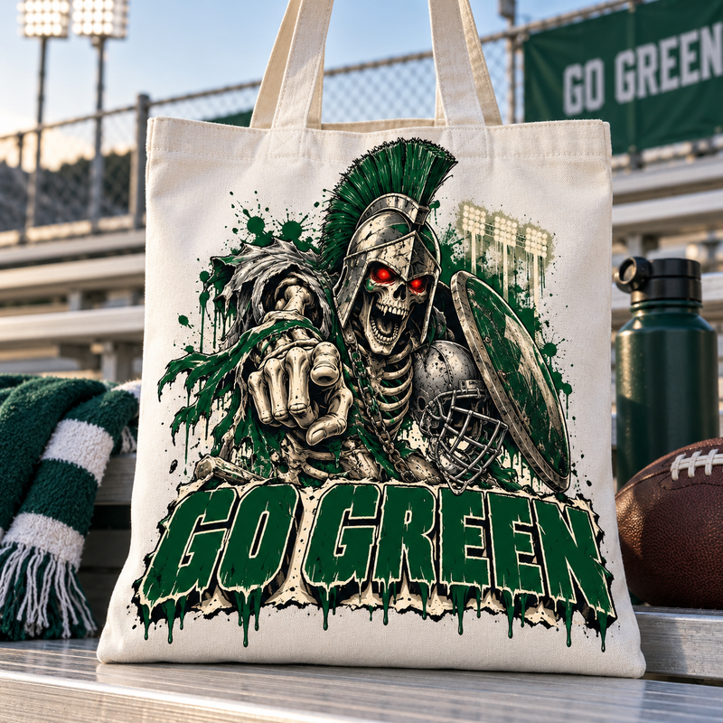Michigan State Undead Mascot Tote Bag