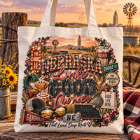 Nebraska Looks Good On Me Tote Bag