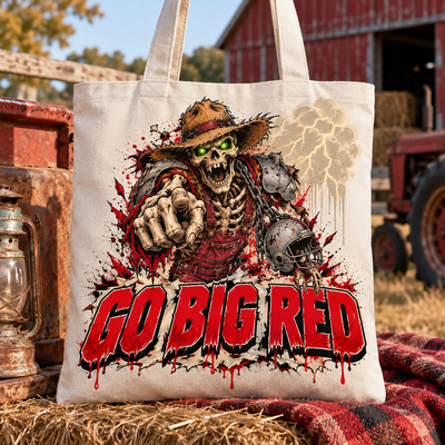 Nebraska Undead Mascot Tote Bag