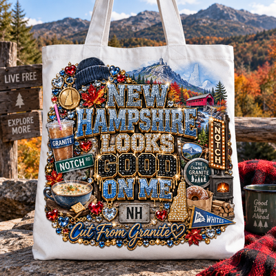 New Hampshire Looks Good On Me Tote Bag