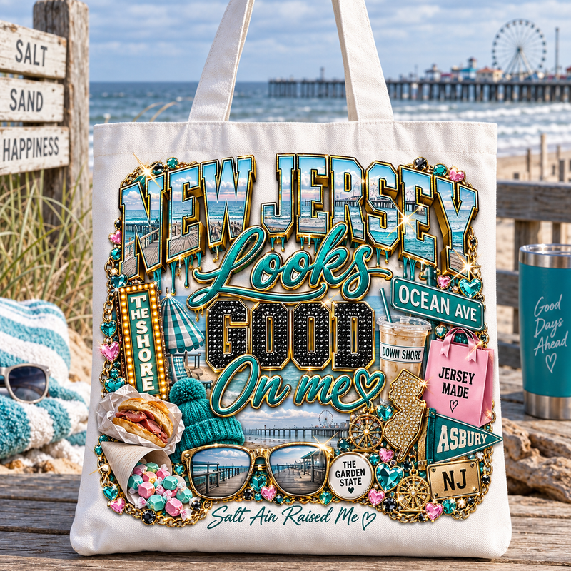 New Jersey Looks Good On Me Tote Bag