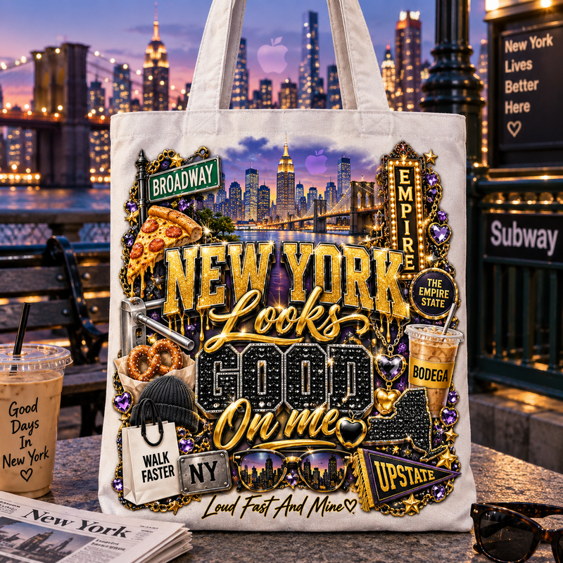 New York Looks Good On Me Tote Bag