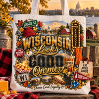 Wisconsin Looks Good On Me Tote Bag