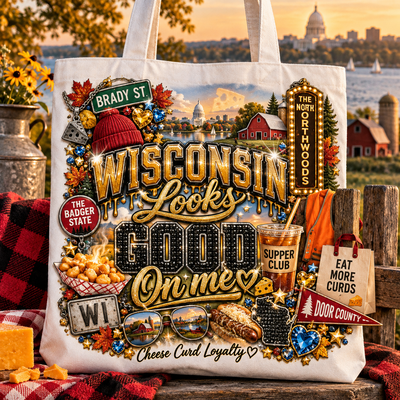 Wisconsin Looks Good On Me Tote Bag