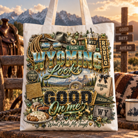 Wyoming Looks Good On Me Tote Bag